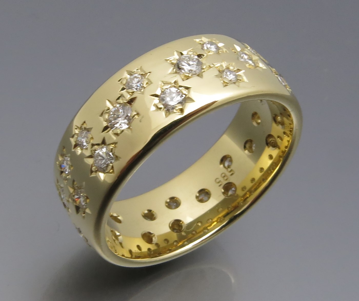 Topschöner Brillant Sternenhimmel Ring – Bild 4