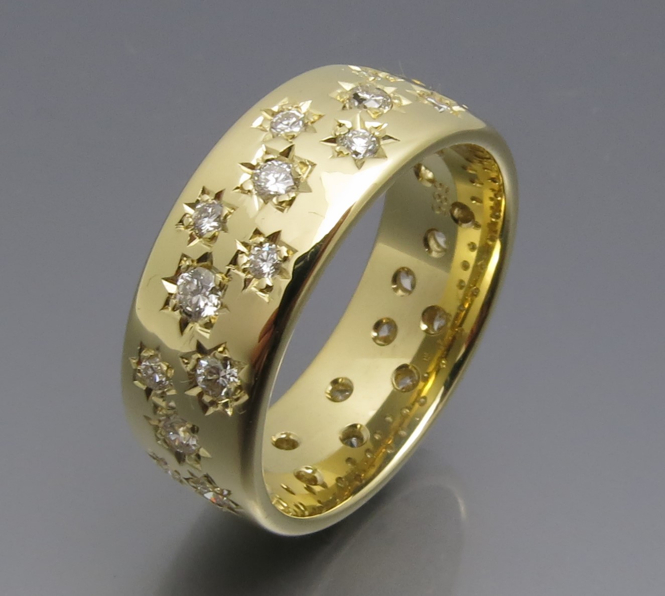 Topschöner Brillant Sternenhimmel Ring – Bild 5