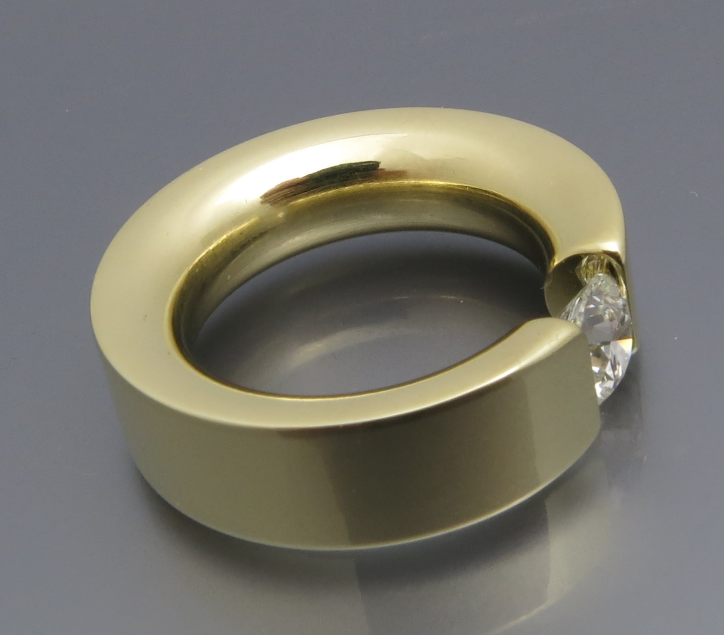 Voluminöser Brillant Spannring - Klassiker – Bild 5