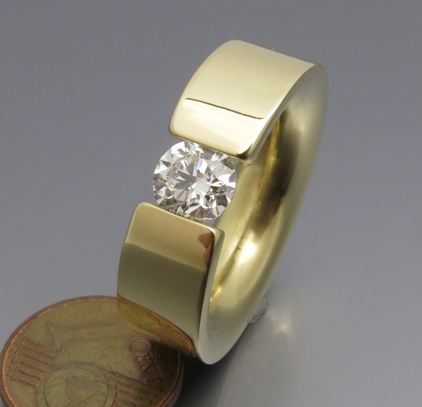 Voluminöser Brillant Spannring - Klassiker – Bild 7