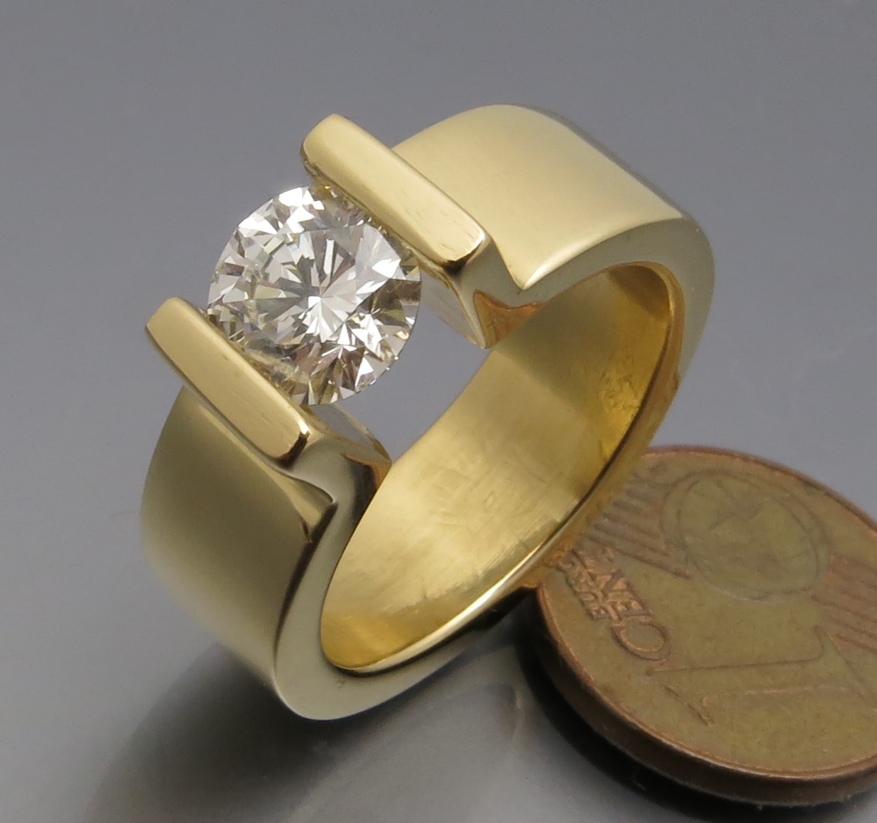 Voluminöser Brillant Spannring "Peak" – Bild 2