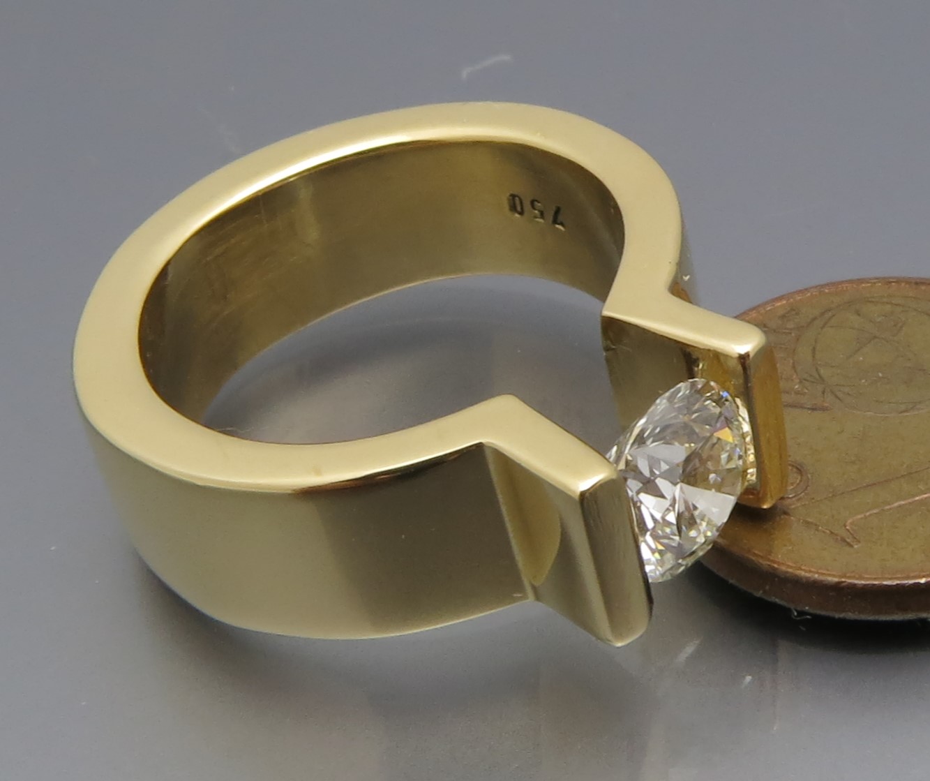 Voluminöser Brillant Spannring "Peak" – Bild 5