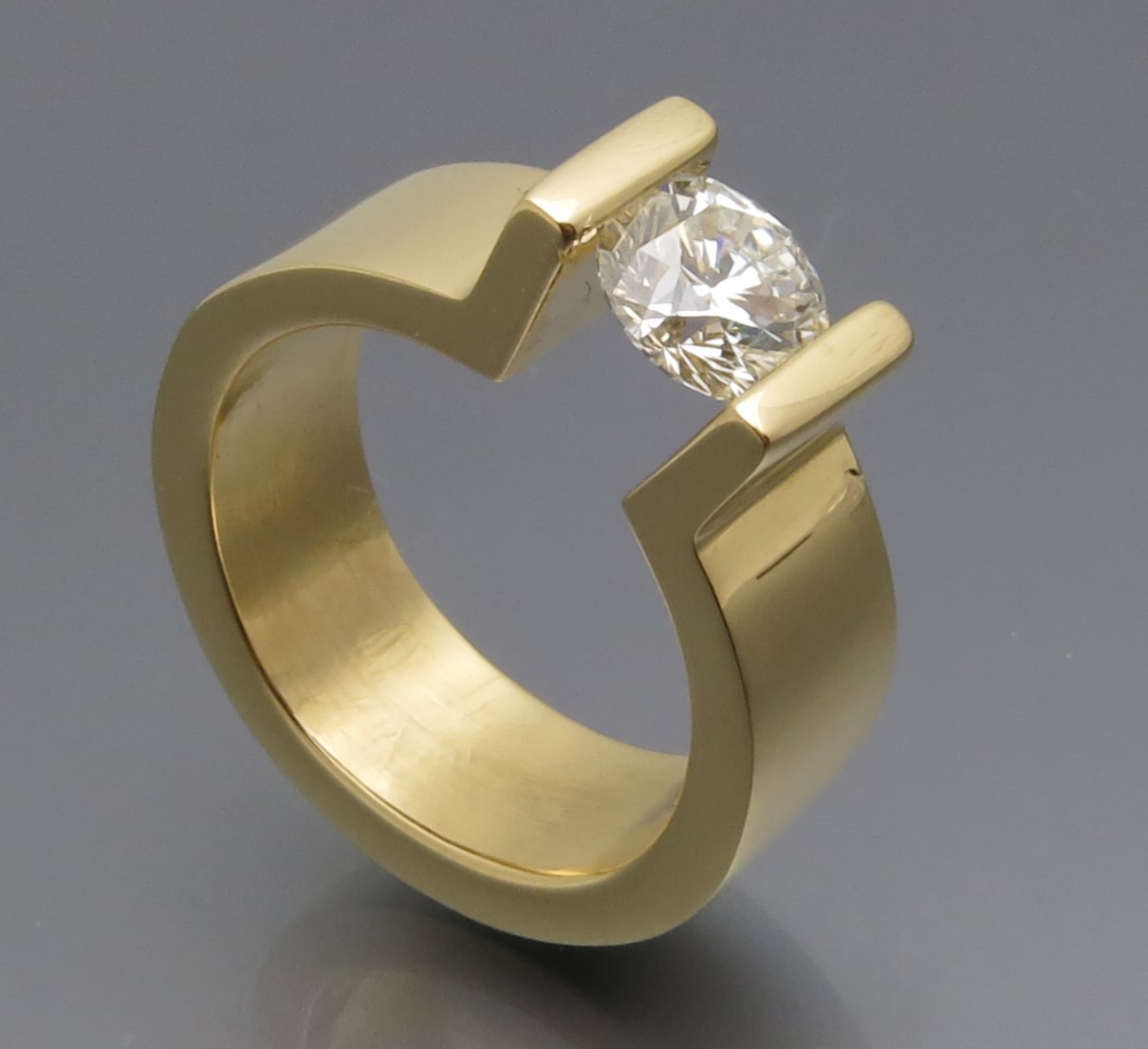 Voluminöser Brillant Spannring "Peak" – Bild 6