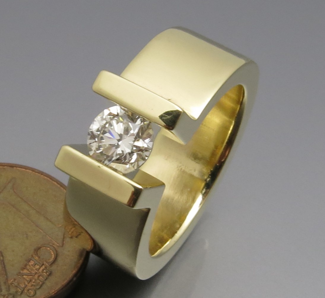 Eleganter Brillant Spannring "Peak" – Bild 4