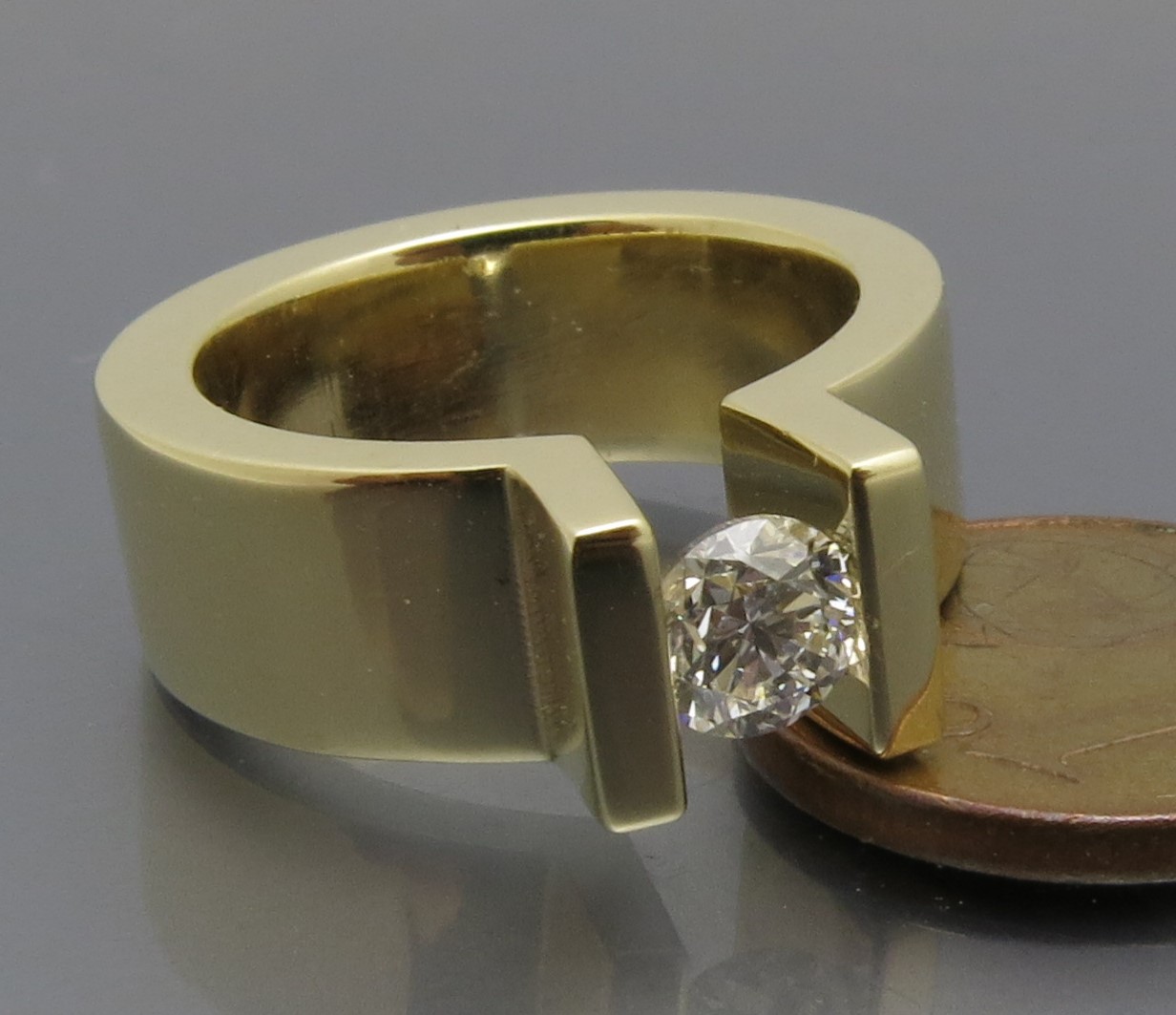 Eleganter Brillant Spannring "Peak" – Bild 6