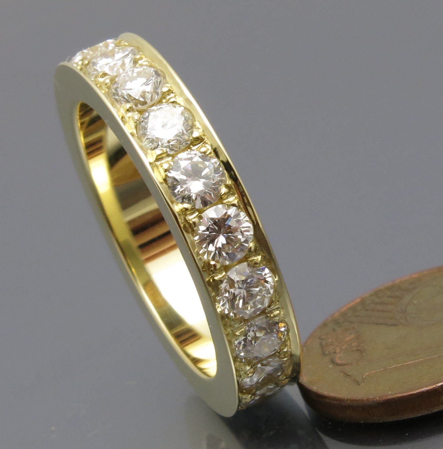 Eleganter Brillant Memoire Ring – Bild 10