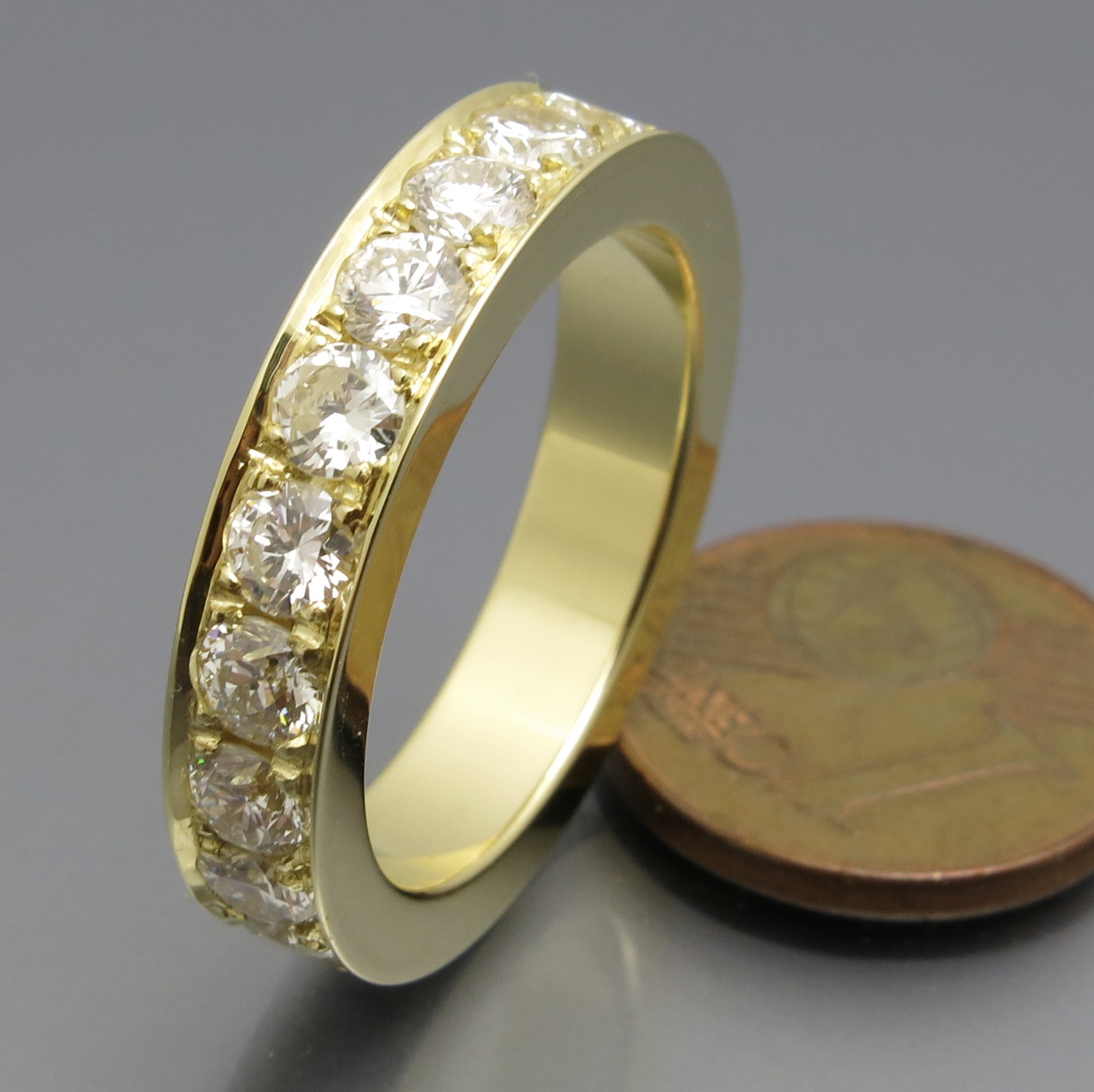 Eleganter Brillant Memoire Ring – Bild 6