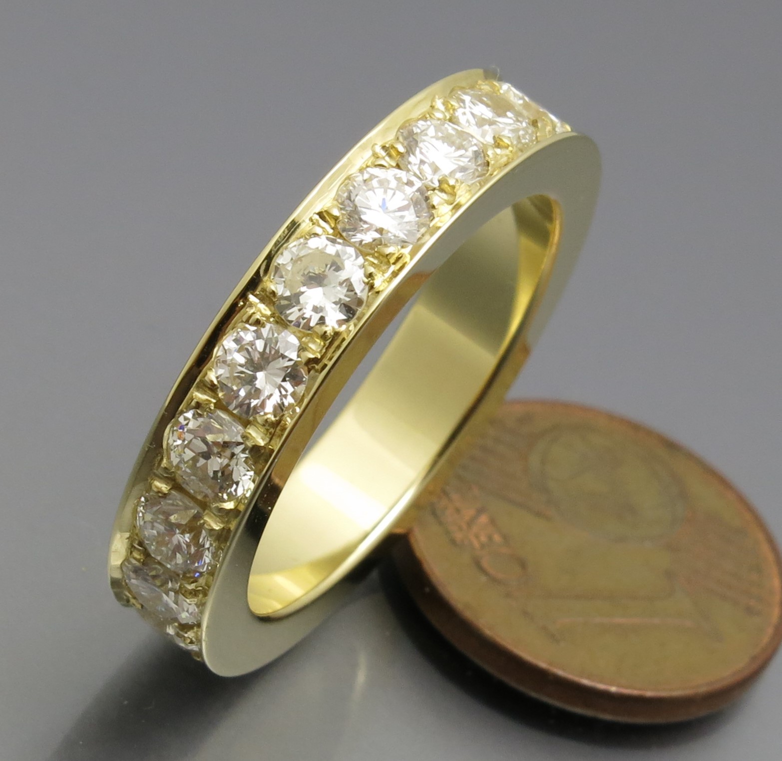 Eleganter Brillant Memoire Ring – Bild 7