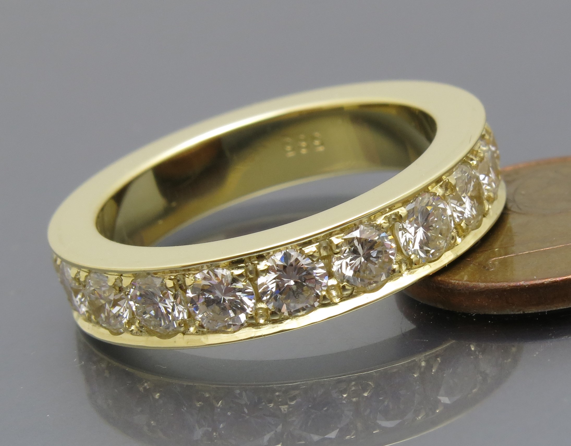 Eleganter Brillant Memoire Ring – Bild 8