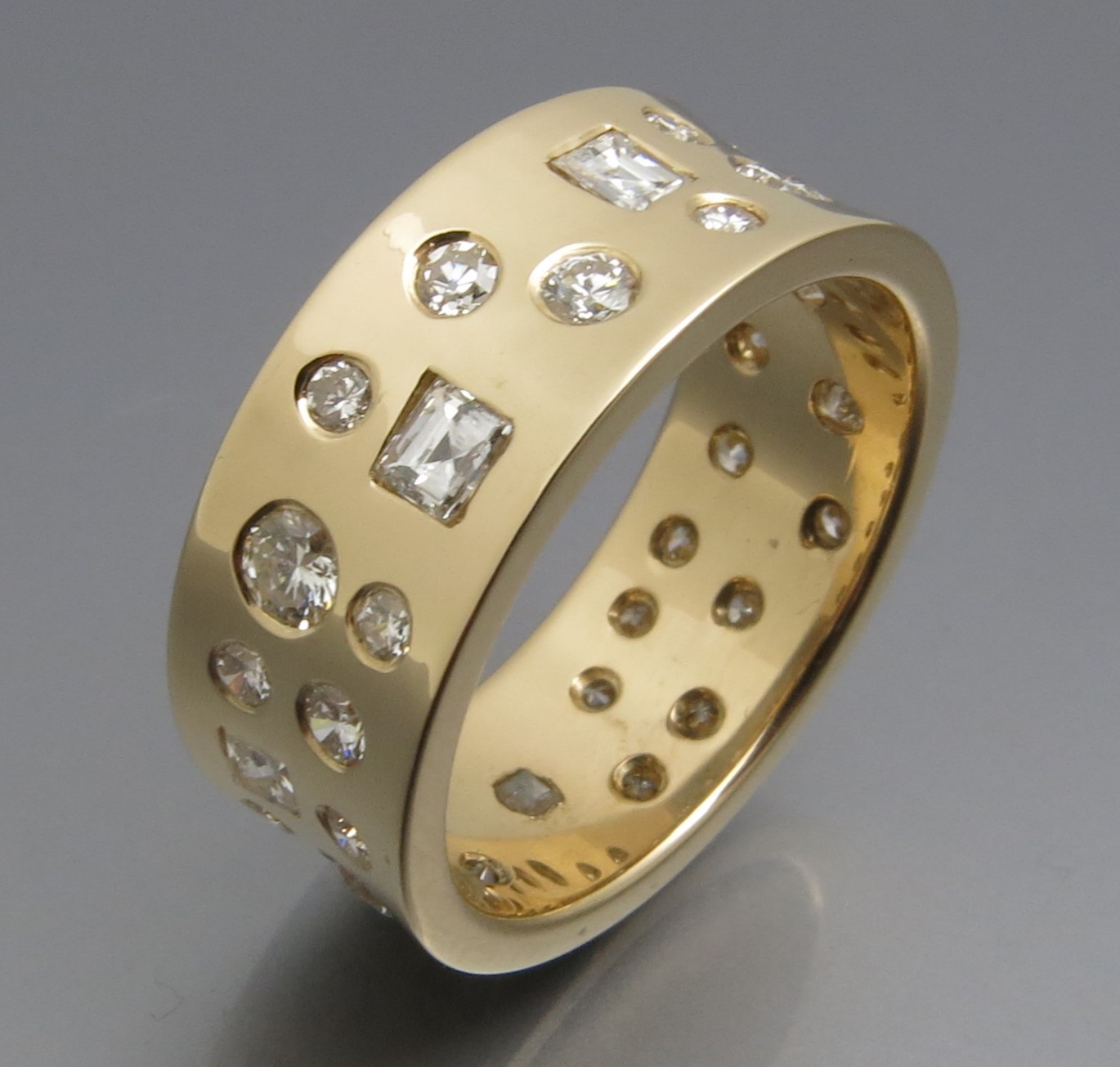 Flotter Diamant Sternenhimmel Ring