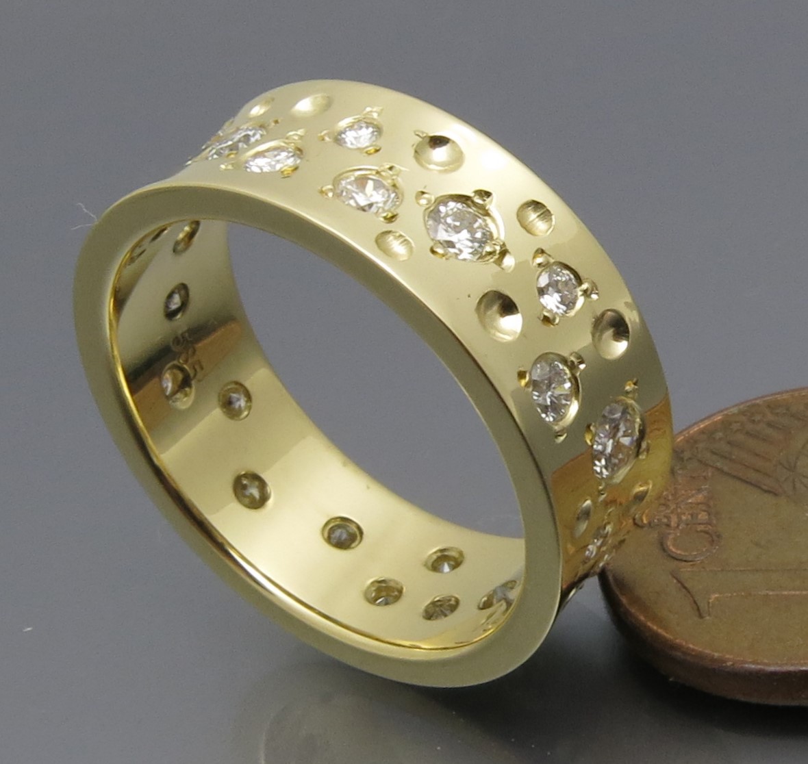 Eleganter Diamant Sternenhimmel Ring – Bild 12