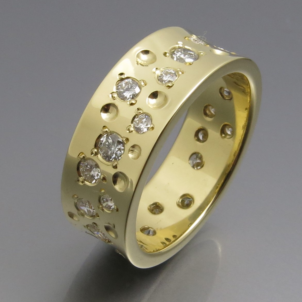 Eleganter Diamant Sternenhimmel Ring – Bild 2