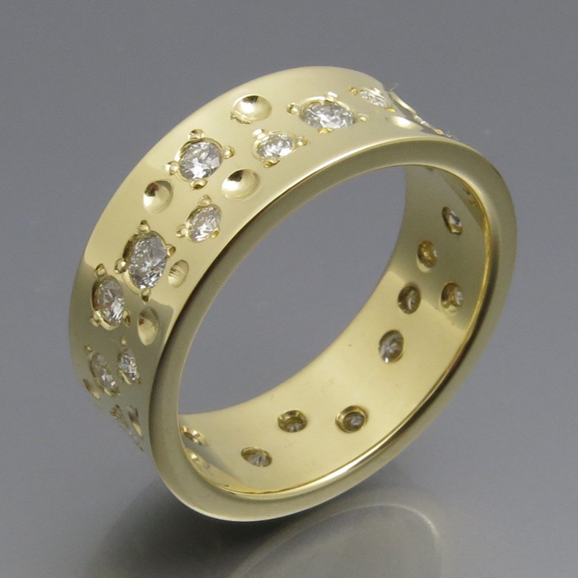 Eleganter Diamant Sternenhimmel Ring – Bild 3