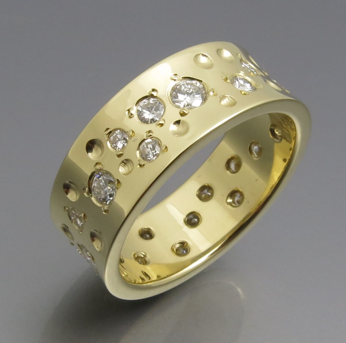 Eleganter Diamant Sternenhimmel Ring – Bild 4