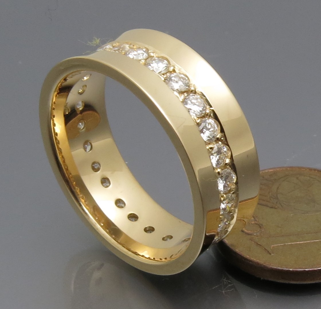 Schicker Diamant Memoire Ring – Bild 4