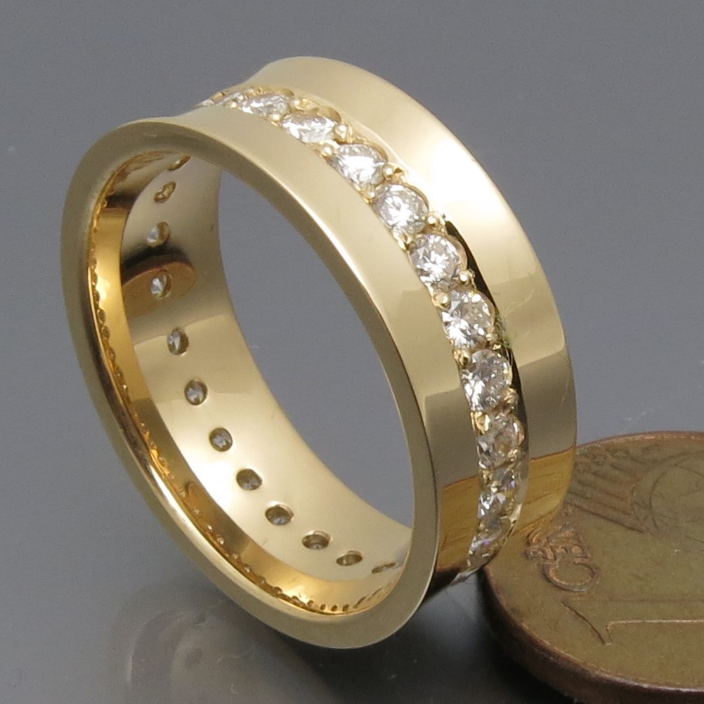 Schicker Diamant Memoire Ring – Bild 5