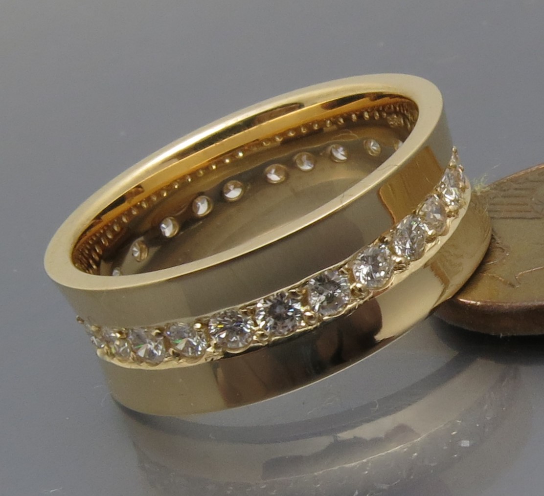 Schicker Diamant Memoire Ring – Bild 8
