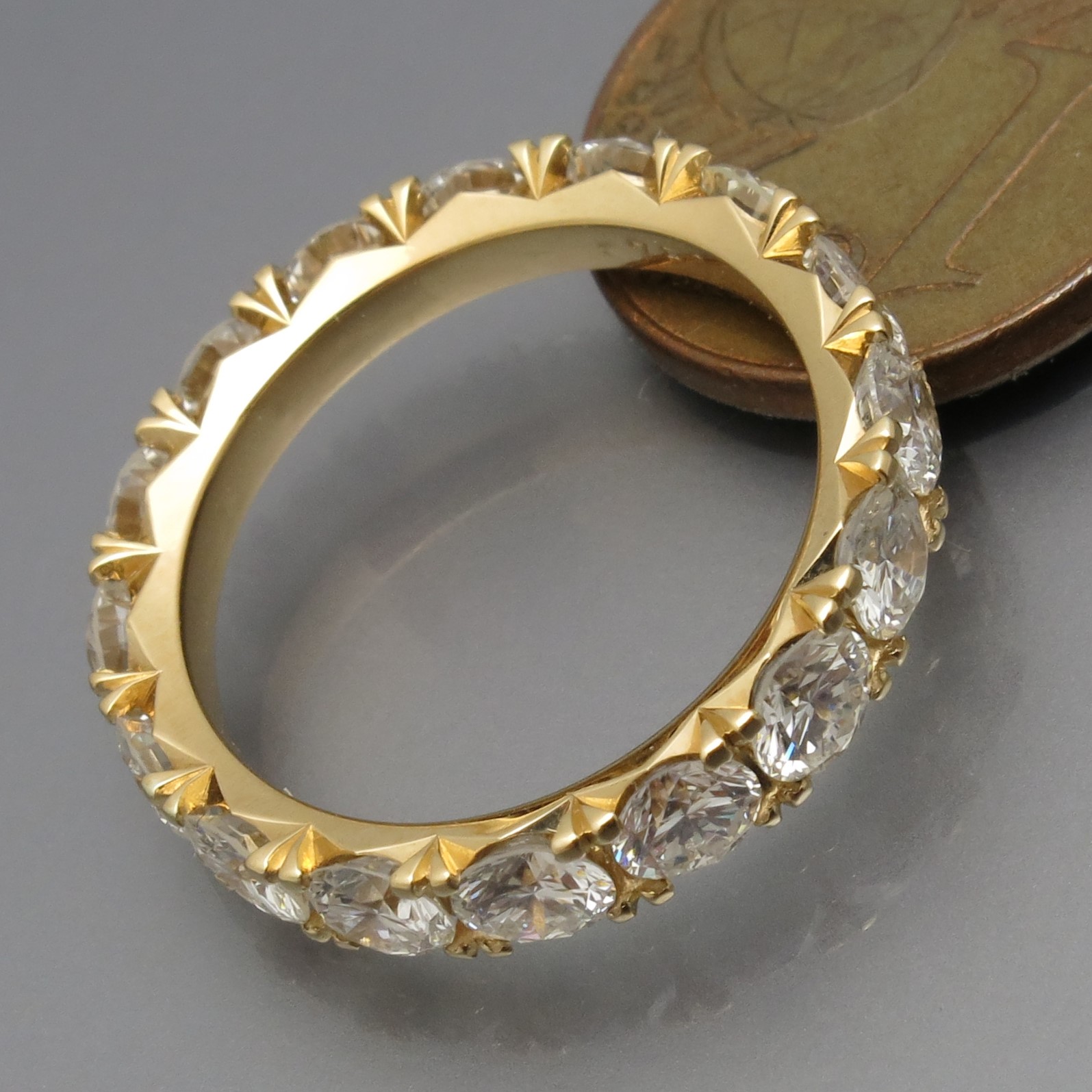 Mondäner Memoire Brillant Ring "Fishtail" – Bild 13
